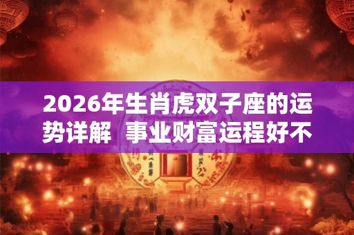 2026年生肖虎双子座的运势详解 事业财富运程好不好 2026年生肖虎双子座的运势详解 事业财富运程好不好