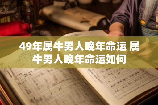 49年属牛男人晚年命运 属牛男人晚年命运如何