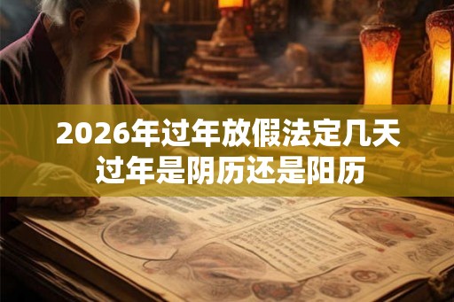 2026年过年放假法定几天 过年是阴历还是阳历