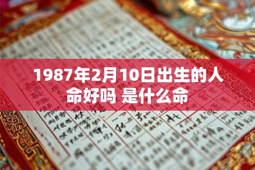 1987年2月10日出生的人命好吗 是什么命