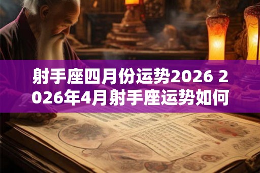 射手座四月份运势2026 2026年4月射手座运势如何