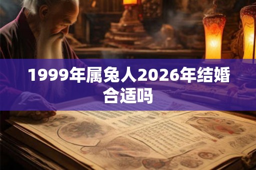 1999年属兔人2026年结婚合适吗