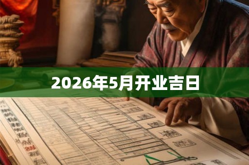 2026年5月开业吉日