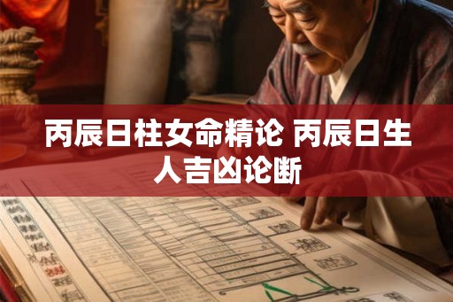 丙辰日柱女命精论 丙辰日生人吉凶论断