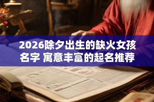 2026除夕出生的缺火女孩名字 寓意丰富的起名推荐