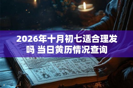 2026年十月初七适合理发吗 当日黄历情况查询