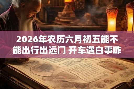2026年农历六月初五能不能出行出远门 开车遇白事咋办