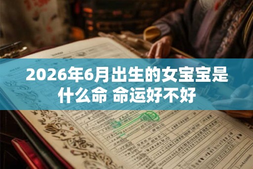 2026年6月出生的女宝宝是什么命 命运好不好 2026年6月出生的女宝宝是什么命 命运好不好