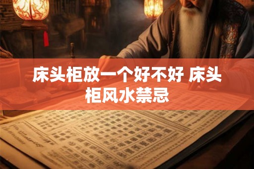 床头柜放一个好不好 床头柜风水禁忌