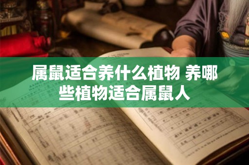 属鼠适合养什么植物 养哪些植物适合属鼠人 属鼠适合养什么植物 养哪些植物适合属鼠人