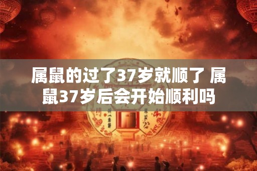 属鼠的过了37岁就顺了 属鼠37岁后会开始顺利吗