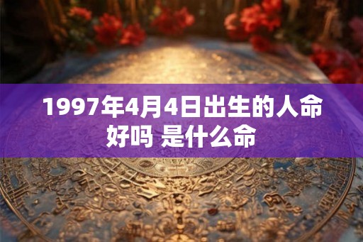1997年4月4日出生的人命好吗 是什么命 1997年4月4日出生的人命好吗 是什么命