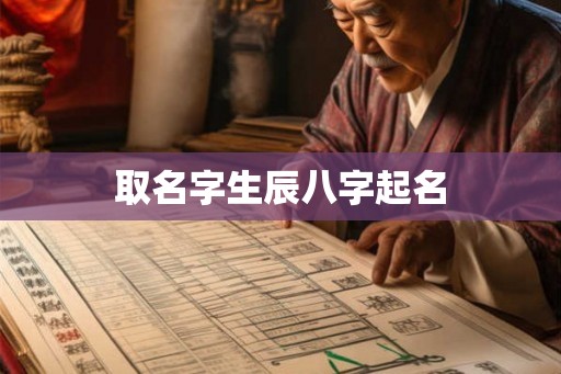 取名字生辰八字起名