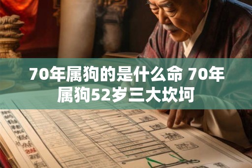 70年属狗的是什么命 70年属狗52岁三大坎坷