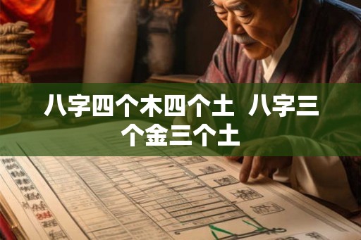 八字四个木四个土 八字三个金三个土 八字四个木四个土 八字三个金三个土