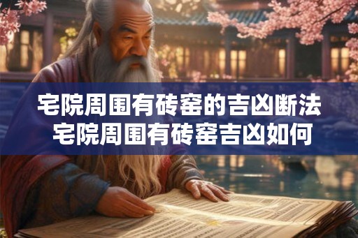 宅院周围有砖窑的吉凶断法 宅院周围有砖窑吉凶如何