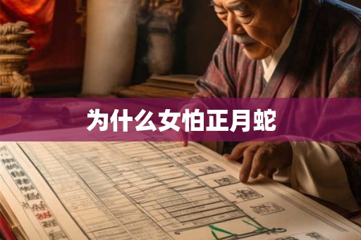 为什么女怕正月蛇
