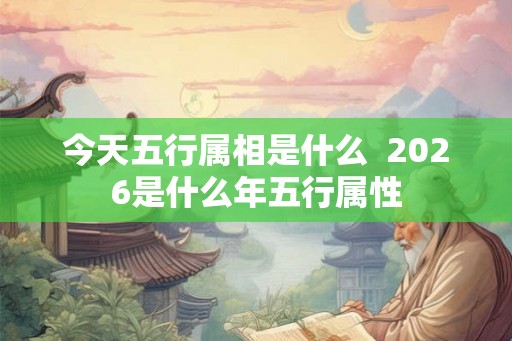 今天五行属相是什么  2026是什么年五行属性