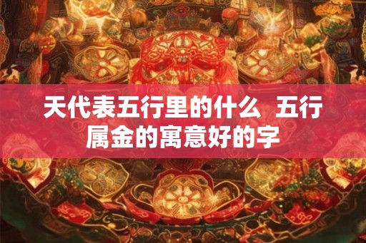 天代表五行里的什么  五行属金的寓意好的字