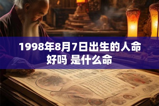 1998年8月7日出生的人命好吗 是什么命 1998年8月7日出生的人命好吗 是什么命