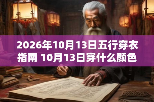2026年10月13日五行穿衣指南 10月13日穿什么颜色衣服