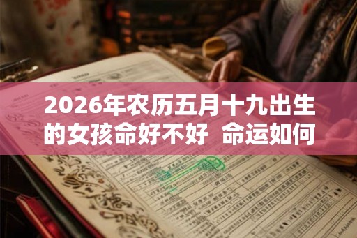 2026年农历五月十九出生的女孩命好不好  命运如何