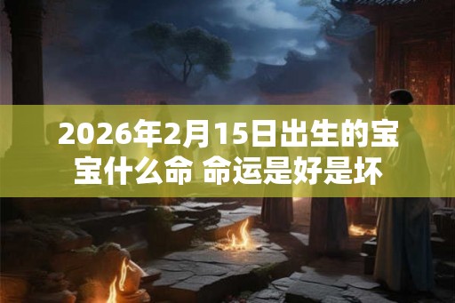 2026年2月15日出生的宝宝什么命 命运是好是坏 2026年2月15日出生的宝宝什么命 命运是好是坏