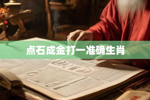 点石成金打一准确生肖