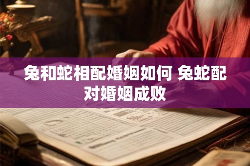 兔和蛇相配婚姻如何 兔蛇配对婚姻成败