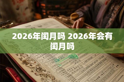 2026年闰月吗 2026年会有闰月吗