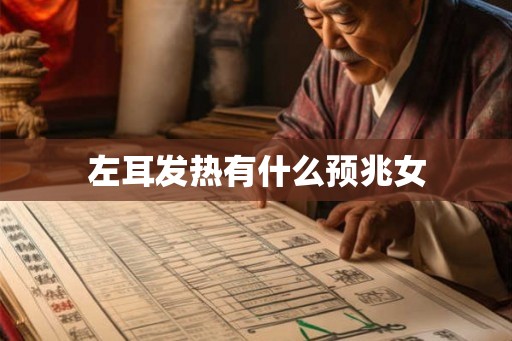 左耳发热有什么预兆女