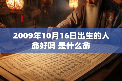 2009年10月16日出生的人命好吗 是什么命