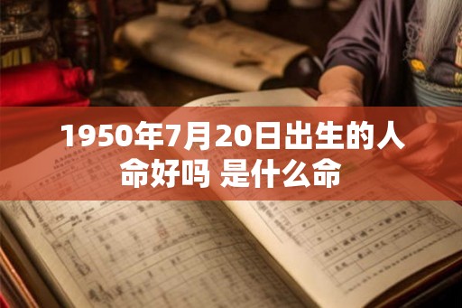 1950年7月20日出生的人命好吗 是什么命