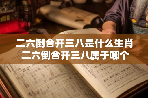 二六倒合开三八是什么生肖 二六倒合开三八属于哪个生肖
