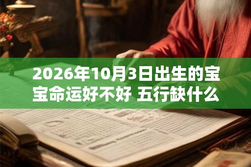 2026年10月3日出生的宝宝命运好不好 五行缺什么 2026年10月3日出生的宝宝命运好不好 五行缺什么