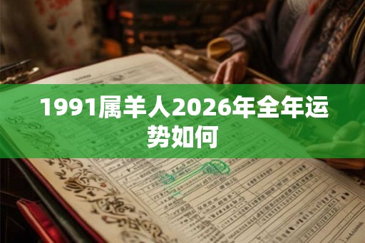 1991属羊人2026年全年运势如何