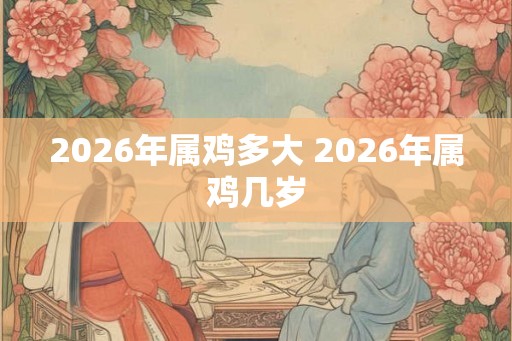 2026年属鸡多大 2026年属鸡几岁