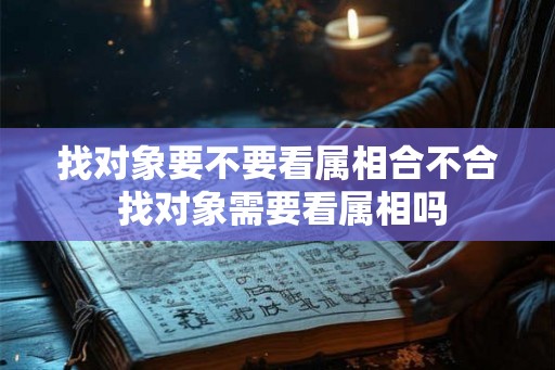 找对象要不要看属相合不合 找对象需要看属相吗