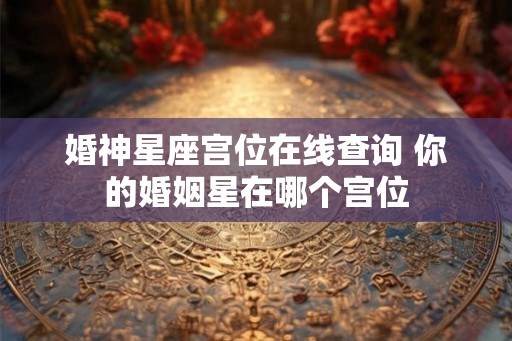 婚神星座宫位在线查询 你的婚姻星在哪个宫位