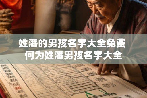 姓潘的男孩名字大全免费 何为姓潘男孩名字大全