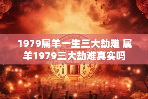 1979属羊一生三大劫难 属羊1979三大劫难真实吗