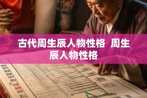 古代周生辰人物性格  周生辰人物性格