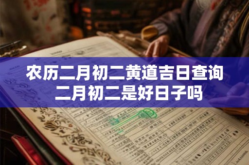 农历二月初二黄道吉日查询  二月初二是好日子吗