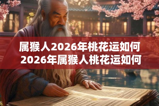 属猴人2026年桃花运如何 2026年属猴人桃花运如何