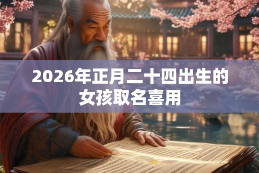 2026年正月二十四出生的女孩取名喜用 2026年正月二十四出生的女孩取名喜用
