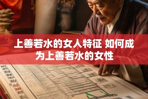 上善若水的女人特征 如何成为上善若水的女性