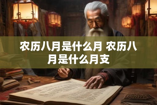 农历八月是什么月 农历八月是什么月支