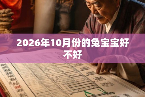 2026年10月份的兔宝宝好不好