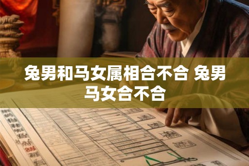 兔男和马女属相合不合 兔男马女合不合 兔男和马女属相合不合 兔男马女合不合