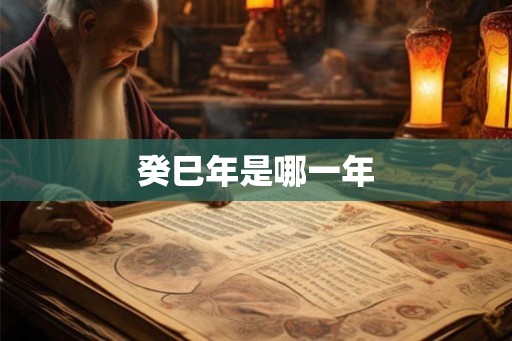癸巳年是哪一年